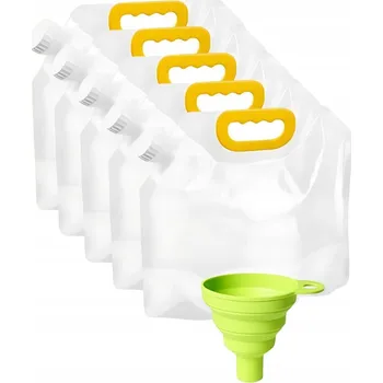 Dóza na potraviny 5x Nádoba na uskladnění potravin, obilí, tekutin ViO PE-T 2,5 l s nálevkou