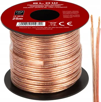 elektrický kabel Reproduktorový Kabel BLOW HQ 2x0,75 mm 25 m