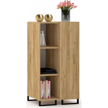 Komoda Skříňka Komoda Vitrína Dub Craft Kovové Nohy Loft