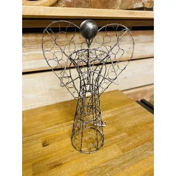 Dekorativní drátěný andílek - 35 cm