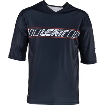 cyklistický dres LEATT Cyklistický dres s krátkým rukávem - MTB ENDURO 3.0 - černá XS