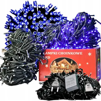 Vánoční dekorace Vánoční osvětlení na stromeček modré 100 LED vánoční osvětlení do interiéru 8 m 51 - 100 světýlek