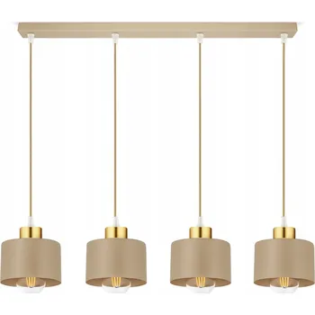 Závěsné stropní svítidlo lustr kašmír ecru béžová 485-BZ4 obývací pokoj jídelna LED