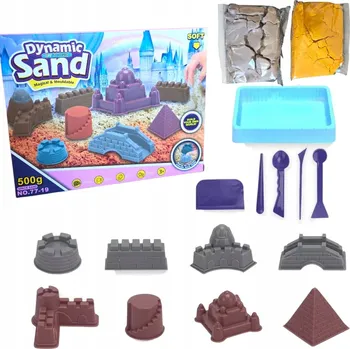 Hra na zahradu Kinetický písek sada formičky na písek hrady a stavby kinetic sand 0,5 kg