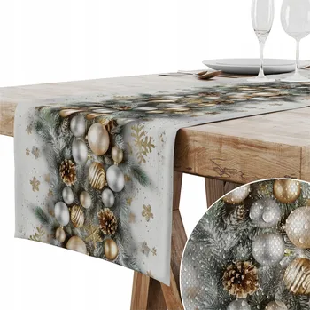 ubrus UBRUS BĚHOUN 40x240 HLADKÝ VÁNOČNÍ DEKORATIVNÍ 299