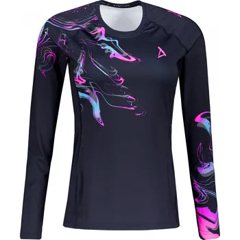 Dámské tričko Dámské funkční tričko s dlouhým rukávem premium ALTISPORT VOJ/ALW064TR03 ČERNORŮŽOVÁ XS