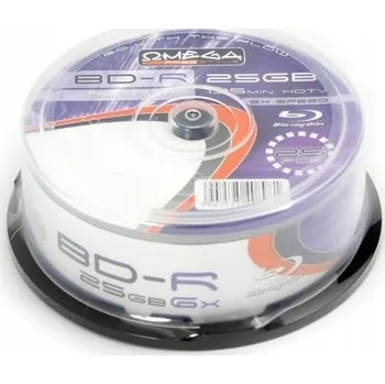 Blu-ray film Blu-ray disk Omega BD-R 25 GB, 25 ks