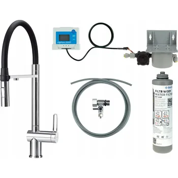 Vodovodní baterie Kuchyňská baterie stojánková Deante stříbrná