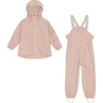 Set dětského termoprádla Dětský nepromokavý set Konges Sløjd RAINY PALME SET KS104156.9BYA růžová 30X, vel. 110-116