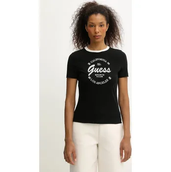 Dámské tričko Tričko Guess GALA dámské, černá barva, V5BI03 J1314 V5BI03.J1314 99X, vel. XXS