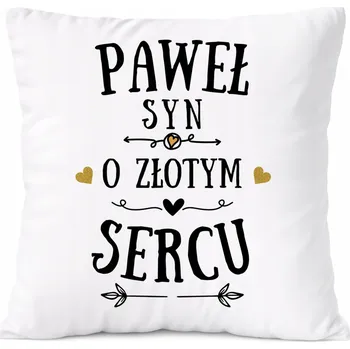 Polštář Dárek Polštář pro Kacpera, syna dítěte s potiskem