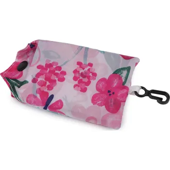 Skládací nákupní taška 45x40 cm Varianta: 41 růžová sv. květy, Balení: 1 ks