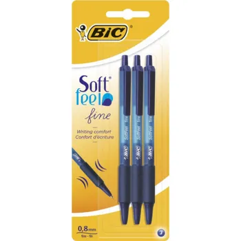 Bic Blue Soft Feel bls kuličkové pero 3 ks BIC