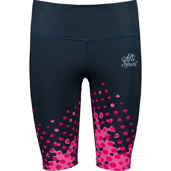 Dámské kalhoty Dámské legíny nad kolena premium ALTISPORT VOJ/ALW109LEG02 RŮŽOVO-ČERNÁ XS