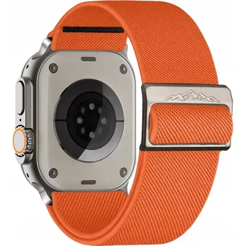 Řemínek na hodinky ELASTICKÝ ŘEMÍNEK PRO APPLE WATCH 2 3 4 5 6 7 8 9 SE ULTRA 42/44/45/49mm ORANŽOVÝ