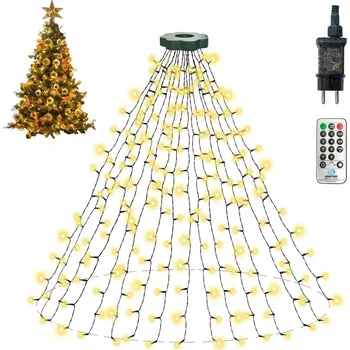 Vánoce ZEWOOL Vánoční Osvětlení Na Stromeček Světelný řetěz na stromeček 150-240cm 400 LED 2M