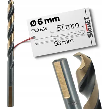 Vrták Vrták do kovu Arvex F02019 93x6 mm