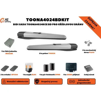 Stavebniny EXTRA Toona4024BDKit - Bidi sada Toona4024BDKCE pro křídlovou bránu