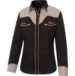 Stars & Stripes Košile westernová Yellowstone Cowgirl Stars & Stripes, dámská, černá M