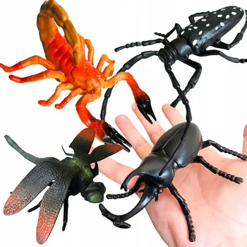 Figurka FIGURKY HMYZU obrovské figurky hmyzu sada figurek zvířátek na hraní 4 ks