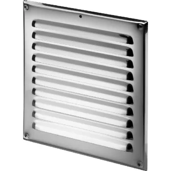 Větrací mřížka Ventilační mřížka Awenta čtvercová nerezová ocel stříbrná 25x25 cm