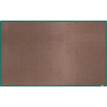 Kancelářský nábytek Jutová nástěnka se zeleným rámem 200 x 120 cm