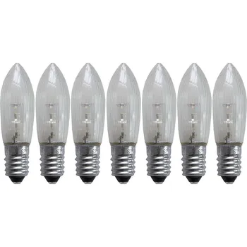 Žárovka Sada 7x žárovka do adventního svícnu E10 10-55V AC
