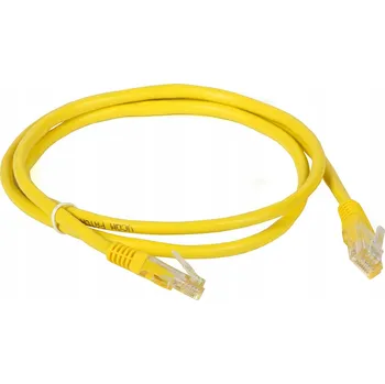 Síťový kabel Patchcord Conotech U/UTP 5e RJ45 / RJ45 1 m žlutý