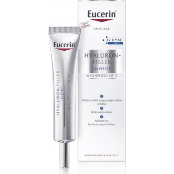 Pleťový krém EUCERIN Hyaluron-Filler Oční krém proti vráskám SPF 15 15 ml