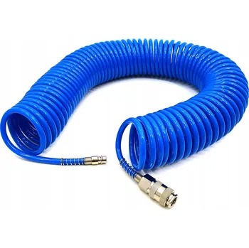 Příslušenství ke kompresoru SPIRÁLOVÁ PNEUMATICKÁ HADICE POLYURETANOVÁ 8x5mm 15m s rychlospojkou R26