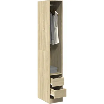 Příborník do zásuvky Šatní skříň dub sonoma 30 x 50 x 200 cm kompozitní dřevo Hnědá3307740