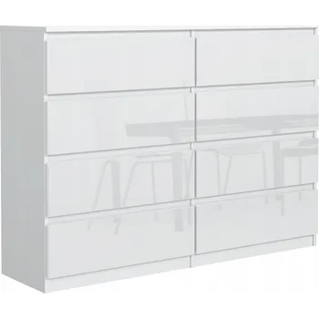 Komoda Komoda Meble Masztalerz 120 x 39 x 101 cm bílý lesk