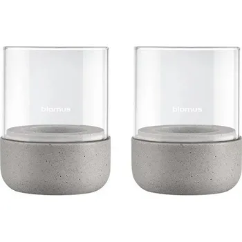 Svícen Svícen na čajovou svíčku Blomus CALMA V.9cm SET/2ks světle šedý