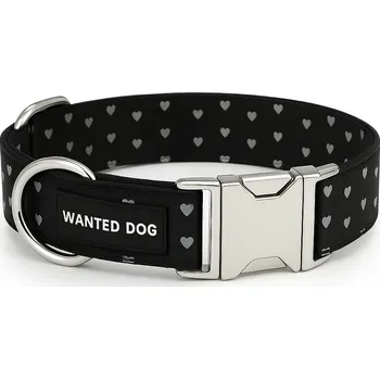 Obojek pro psa Wanted Dog Reflexní obojek pro psa - HEART Velikost: M, Typ spony: Plastová, Vodítko ve stejném designu: Žádné