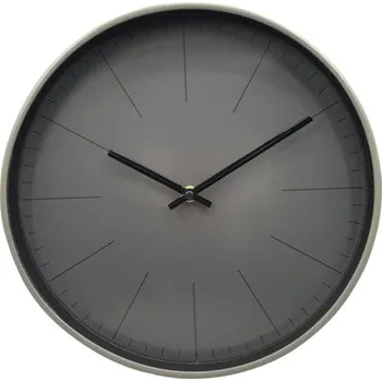 Hodiny Nástěnné hodiny šedočerné Ø 30 cm