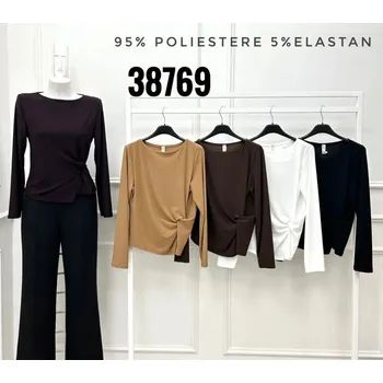 Dámská halenka Halenka zavinovací Lamiar 38769 barva: černá