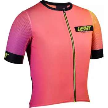 Cyklistické oblečení LEATT Cyklistický dres s krátkým rukávem - MTB ENDURANCE 6.0 W - růžová 2XL