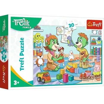 Puzzle Trefl Puzzle 30 kusů Radostná rodina Trefliků