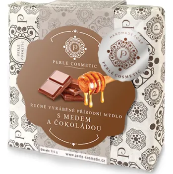 Mýdlo Ručně vyráběné mýdlo PERLÉ NATURAL MED a ČOKOLÁDA 115 g
