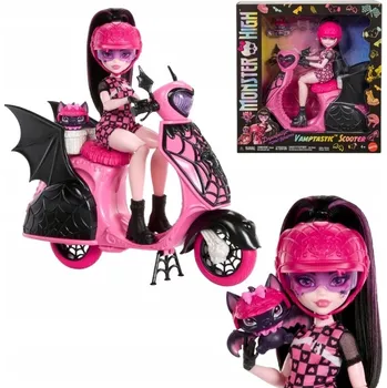 Monster High Upírský skútr + panenka Draculaura Sada