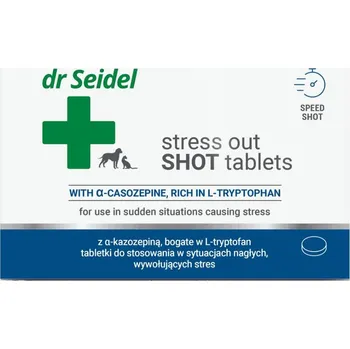 Dr Seidel Stress Out Shot uklidňující přípravek pro psy a kočky 10 tablet