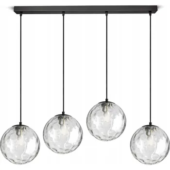 Velké závěsné stropní svítidlo lustr skleněné koule - BZ4 Texture LED G9