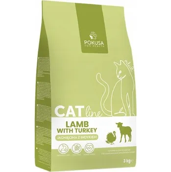 Krmivo pro kočku Pokusa krmivo bezobilná suchá pro kočky CatLine Jehněčí s krůtím masem 3kg
