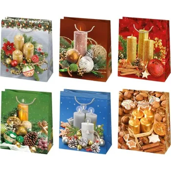 Dárková taška Dárková taška vánoční T4 73, 19x23x10,5cm