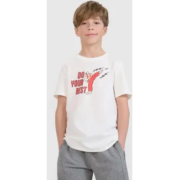 Chlapecké tričko s potiskem 4F 4FJRSS25TTSHM2643-11S 164