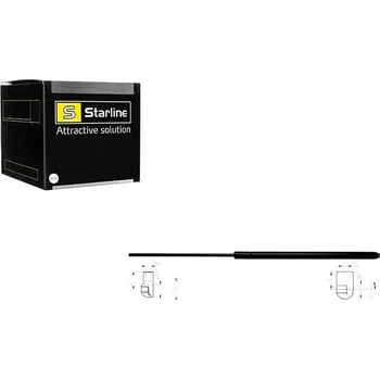 Dveře karosérie Plynová vzpěra zavazadlového prostoru Starline 38.38.800