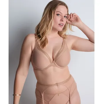 Souprava dámského spodního prádla Podprsenka vyztužená AUBADE (4MF12-11), Velikost 85E, Barva tělová