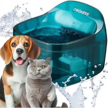 Miska pro psa TOČENÁ FONTÁNA pro kočky psy, automatická, LED, tichá, + DOGNESS filtr, 2 l