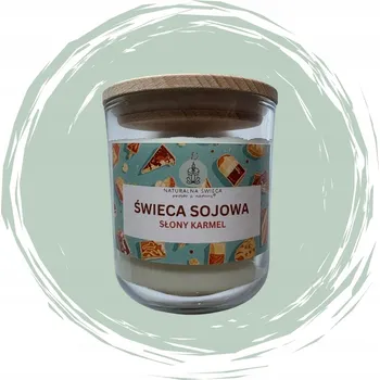 Svíčka Sójová vonná svíčka slaný karamel Naturalna Świeca