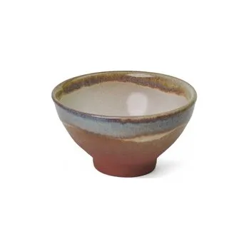 Keramická miska menší červeno-modrá